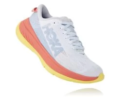 Hoka One One Carbon X Hardloopschoenen Wit/roze/geel Dames -Sportschoenenwinkel 1102887 ncln