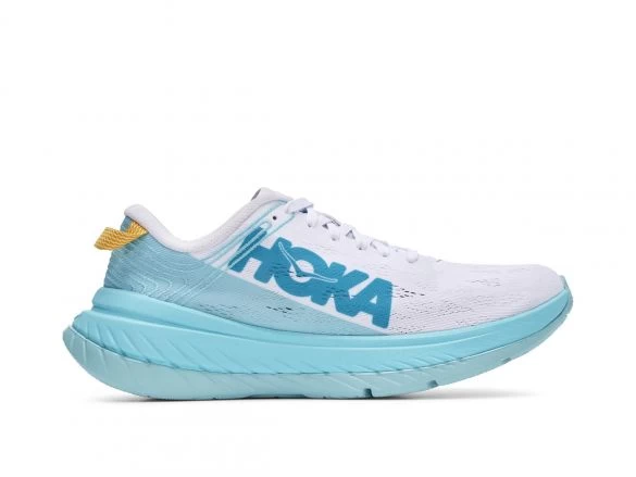 Hoka One One Carbon X Hardloopschoenen Cyaan/wit Dames 3 Hoka One One Carbon X Hardloopschoenen Cyaan/wit Dames
