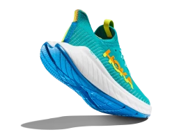 Hoka One One Hoka Carbon X 3 Hardloopschoenen Blauw/groen Dames -Sportschoenenwinkel 1123193 cepr 004