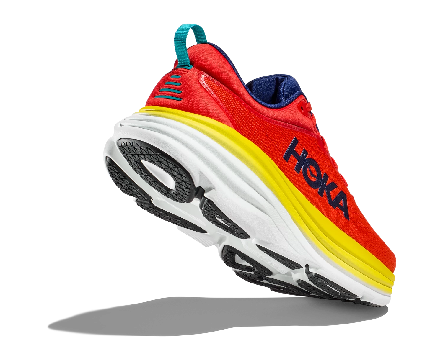 Hoka One One Hoka Bondi 8 Hardloopschoenen Geel/rood Heren 6 Hoka One One Hoka Bondi 8 Hardloopschoenen Geel/rood Heren - Afbeelding 4