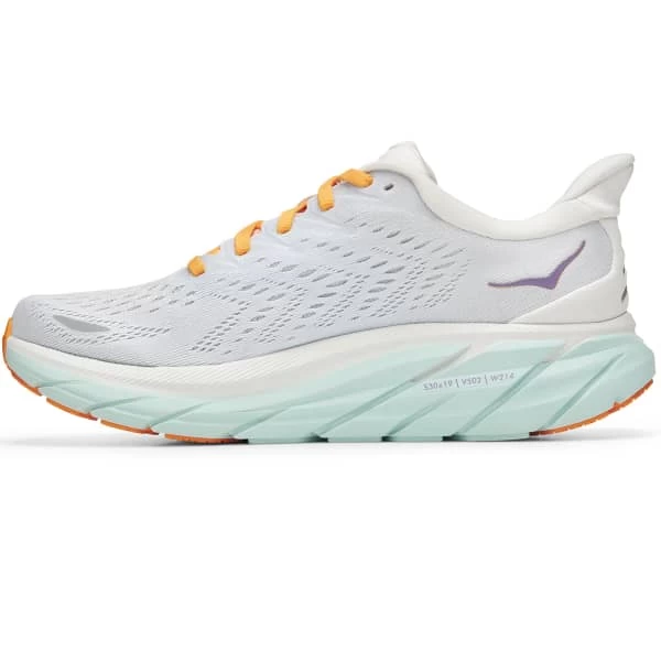 HOKA ONE ONE CLIFTON 8 W WHITE OF BLUE /ORANGE 22 4 HOKA ONE ONE CLIFTON 8 W WHITE OF BLUE /ORANGE 22 - Afbeelding 2