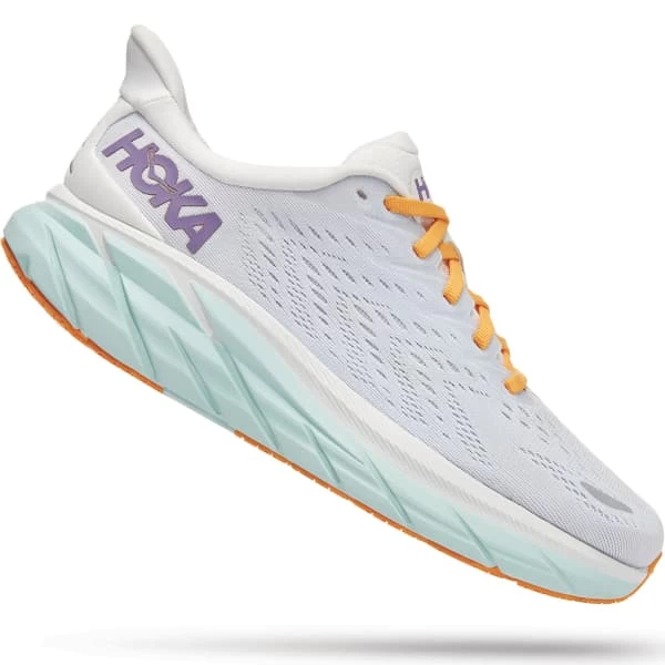 HOKA ONE ONE CLIFTON 8 W WHITE OF BLUE /ORANGE 22 6 HOKA ONE ONE CLIFTON 8 W WHITE OF BLUE /ORANGE 22 - Afbeelding 4