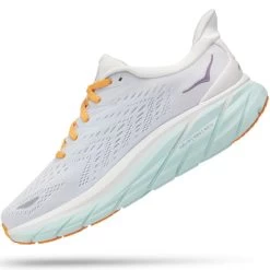 HOKA ONE ONE CLIFTON 8 W WHITE OF BLUE /ORANGE 22 13 HOKA ONE ONE CLIFTON 8 W WHITE OF BLUE /ORANGE 22 -Sportschoenenwinkel 9 108422 clifton 8 w white of blue orange 1119394 bdbw 06
