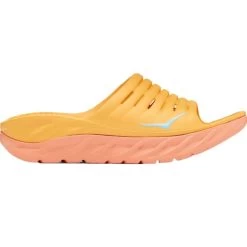 HOKA ONE ONE ORA RECOVERY SLIDE 2 W AMBER YELLOW/SHELL CORAL 22