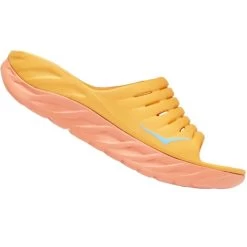 HOKA ONE ONE ORA RECOVERY SLIDE 2 W AMBER YELLOW/SHELL CORAL 22 11 HOKA ONE ONE ORA RECOVERY SLIDE 2 W AMBER YELLOW/SHELL CORAL 22 -Sportschoenenwinkel 9 110343 ora recovery slide 2 w amber yellow shell coral 1134527 aysc 04
