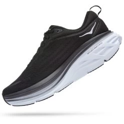 HOKA ONE ONE BONDI 8 BLACK/WHITE 23 -Sportschoenenwinkel 9 110419 bondi 8 black white 1123202 bwht 06