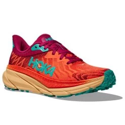 HOKA ONE ONE CHALLENGER 7 W FLAME/CHERRIES JUBILEE 23 -Sportschoenenwinkel 9 126060 challenger 7 w flame cherries jubilee 1134498 fcjb 03