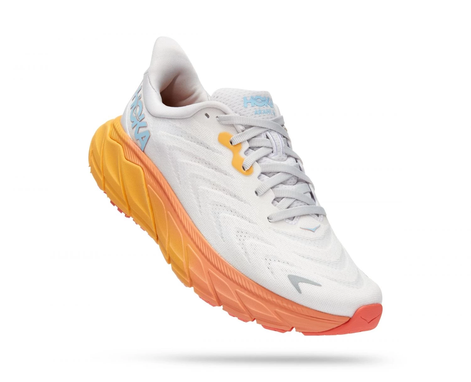 Hoka One One Hoka Arahi 6 Hardloopschoenen Wit/oranje Dames 3 Hoka One One Hoka Arahi 6 Hardloopschoenen Wit/oranje Dames
