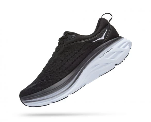 Hoka One One Hoka Bondi 8 Wide Hardloopschoenen Zwart/wit Heren 4 Hoka One One Hoka Bondi 8 Wide Hardloopschoenen Zwart/wit Heren - Afbeelding 2