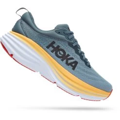 Hoka Bondi 8 Wide Hardloopschoenen Heren - Goblin Blue / Mountain Spring -Sportschoenenwinkel hoka bondi 8 running shoes goblin blue mountain spring 3 1239770 2