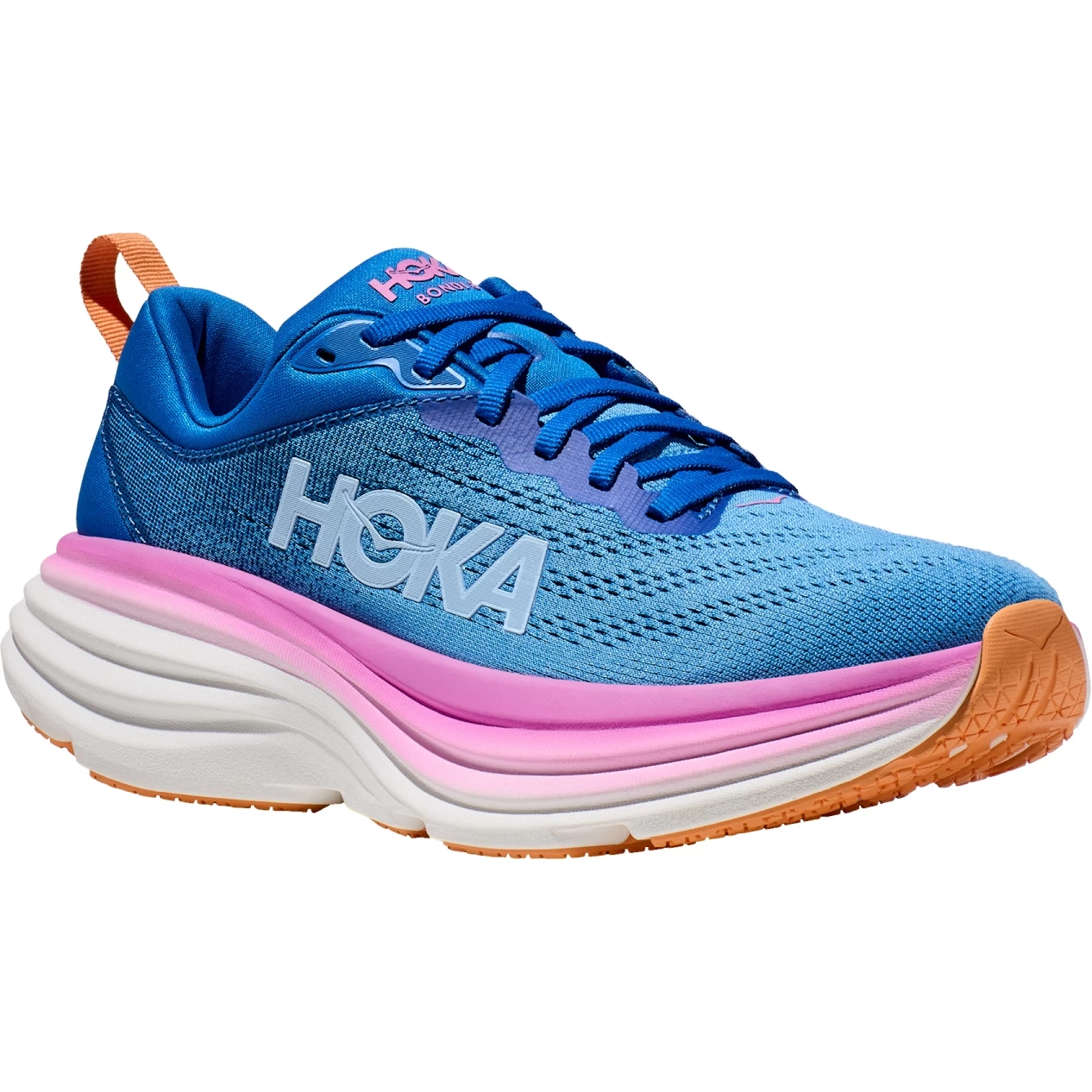Hoka Bondi 8 Wide Hardloopschoenen Dames - Coastal Sky / All Aboard 3 Hoka Bondi 8 Wide Hardloopschoenen Dames - Coastal Sky / All Aboard