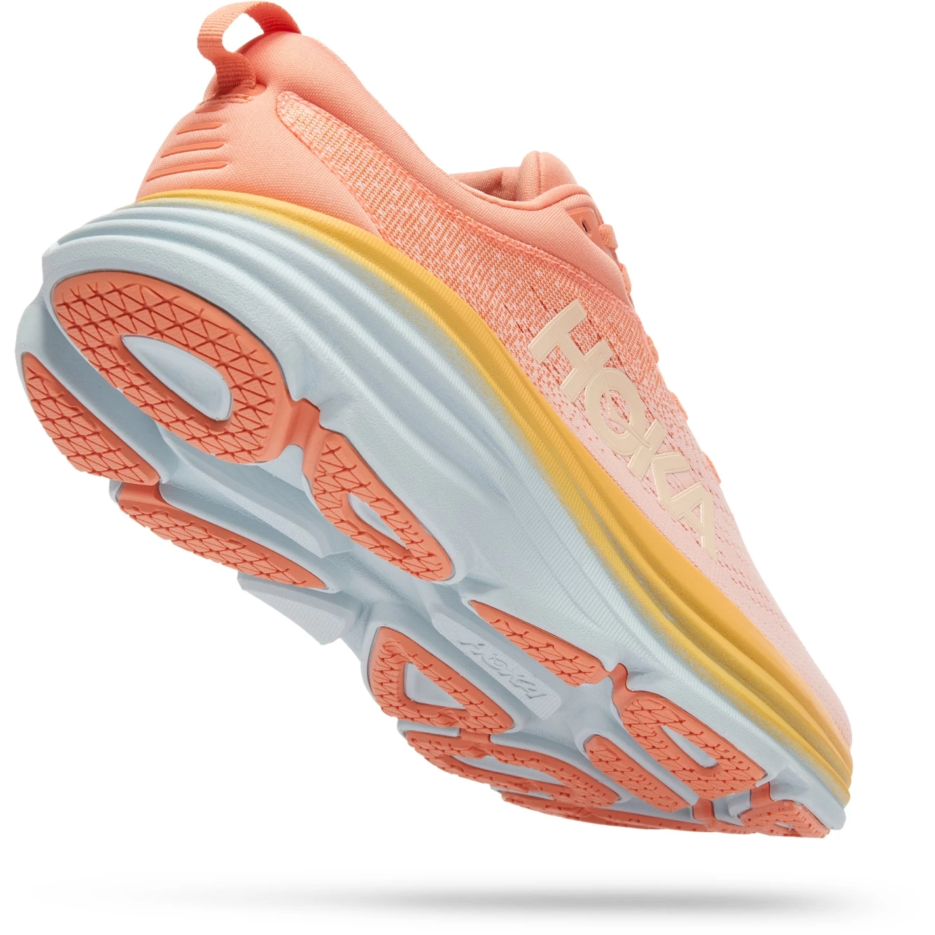 Hoka Bondi 8 Hardloopschoenen Dames - Shell Coral / Peach Parfait 4 Hoka Bondi 8 Hardloopschoenen Dames - Shell Coral / Peach Parfait - Afbeelding 2
