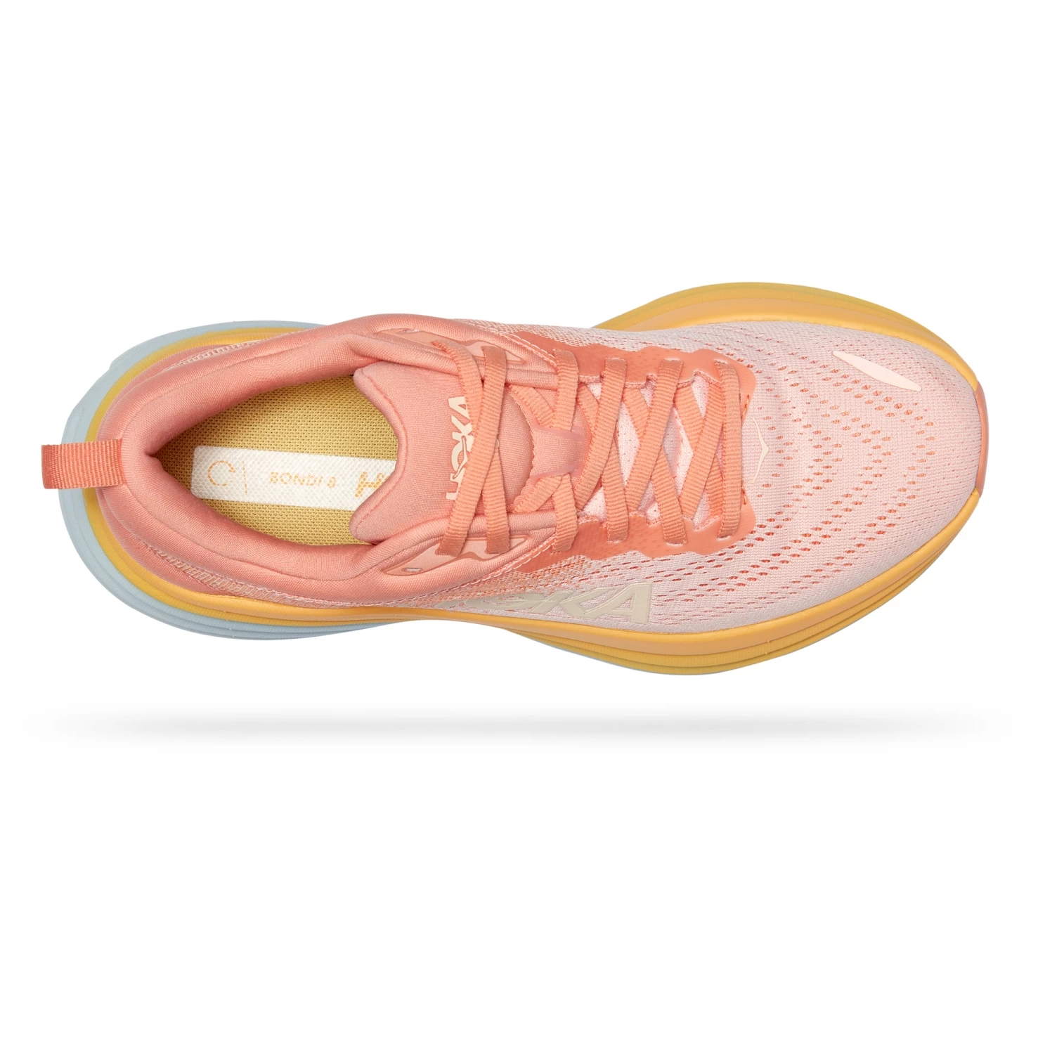 Hoka Bondi 8 Hardloopschoenen Dames - Shell Coral / Peach Parfait 9 Hoka Bondi 8 Hardloopschoenen Dames - Shell Coral / Peach Parfait - Afbeelding 7