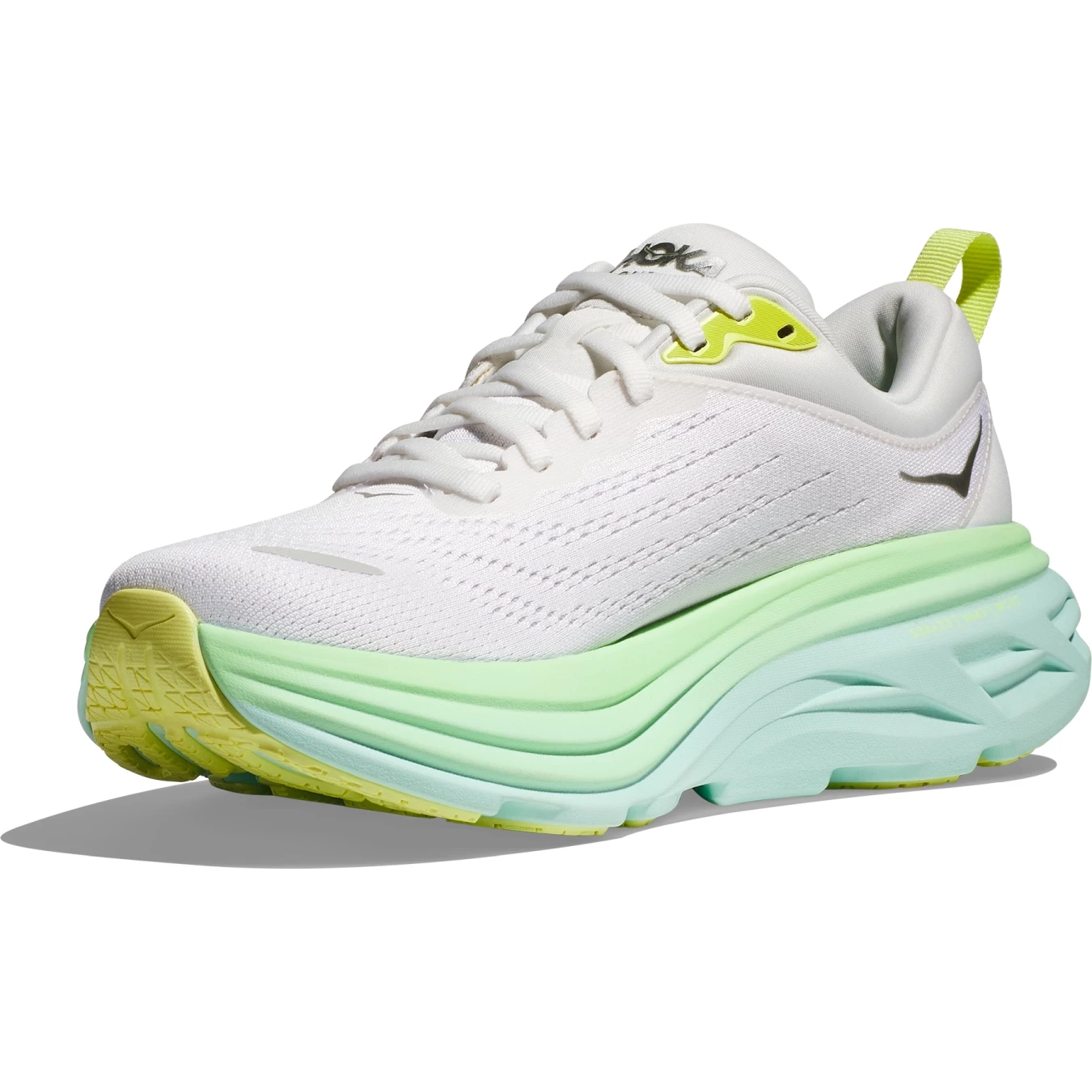 Hoka Bondi 8 Hardloopschoenen Dames - Blanc De Blanc / Sunlit Ocean 4 Hoka Bondi 8 Hardloopschoenen Dames - Blanc De Blanc / Sunlit Ocean - Afbeelding 2