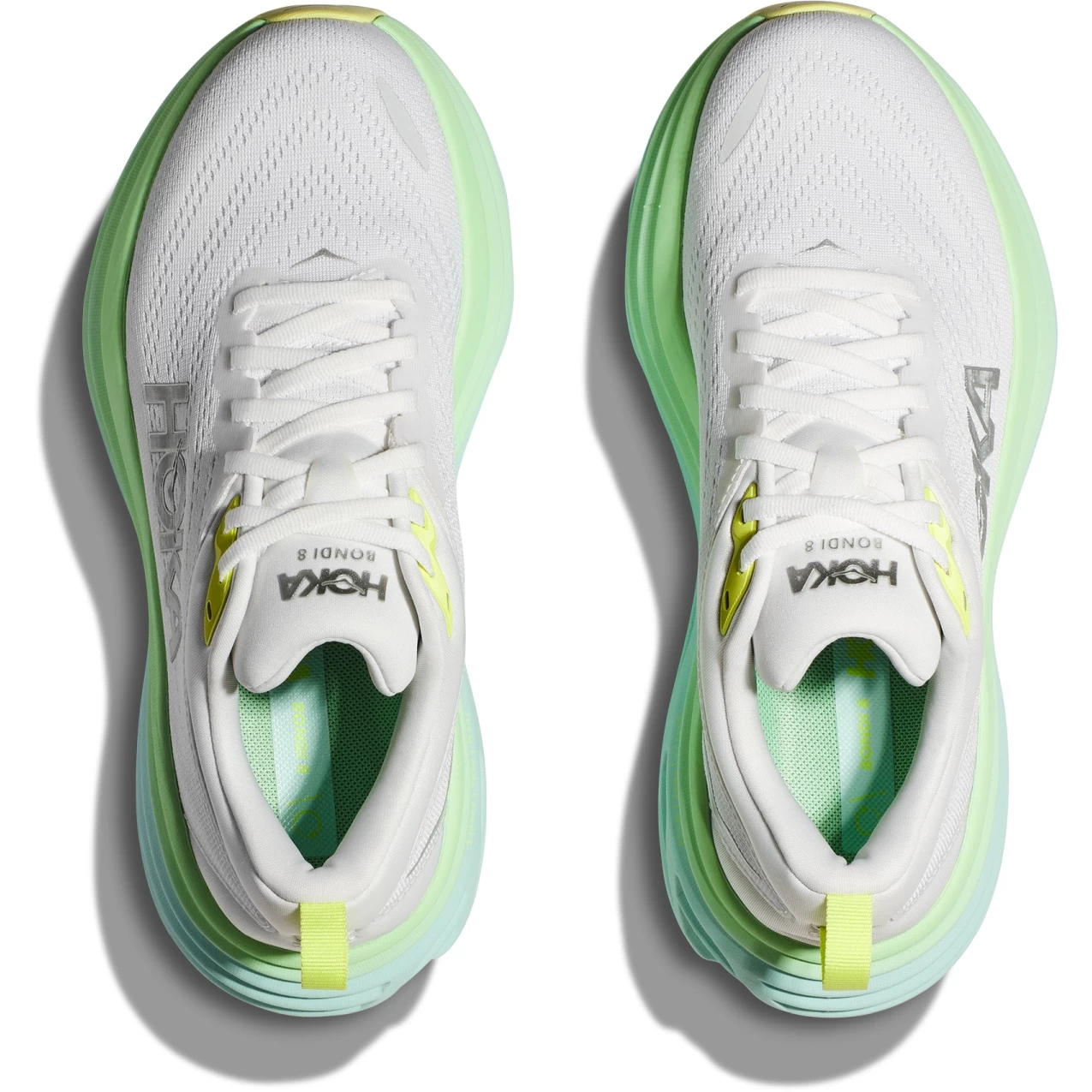 Hoka Bondi 8 Hardloopschoenen Dames - Blanc De Blanc / Sunlit Ocean 9 Hoka Bondi 8 Hardloopschoenen Dames - Blanc De Blanc / Sunlit Ocean - Afbeelding 7