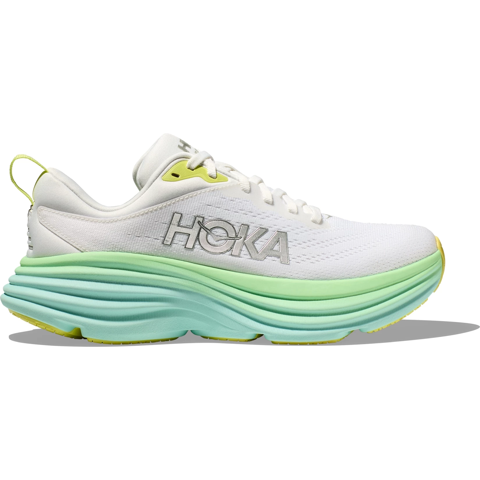 Hoka Bondi 8 Hardloopschoenen Dames - Blanc De Blanc / Sunlit Ocean 5 Hoka Bondi 8 Hardloopschoenen Dames - Blanc De Blanc / Sunlit Ocean - Afbeelding 3