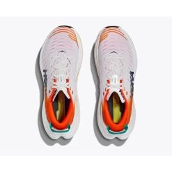 Hoka Bondi X Hardloopschoenen - Blanc De Blanc / Flame -Sportschoenenwinkel hoka bondi x running shoes blanc de blanc flame 5 1460243
