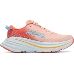 Hoka Bondi X Dames Hardloopschoenen - Camellia / Peach Parfait -Sportschoenenwinkel hoka bondi x women s running shoes camellia peach parfait 8 1239560