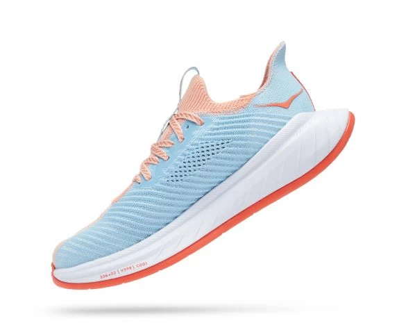 Hoka One One Hoka Carbon X 3 Hardloopschoenen Roze/blauw Dames 4 Hoka One One Hoka Carbon X 3 Hardloopschoenen Roze/blauw Dames - Afbeelding 2