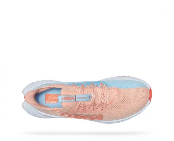 Hoka One One Hoka Carbon X 3 Hardloopschoenen Roze/blauw Dames 5 Hoka One One Hoka Carbon X 3 Hardloopschoenen Roze/blauw Dames - Afbeelding 3