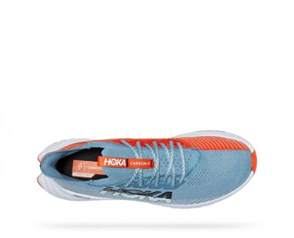 Hoka One One Hoka Carbon X 3 Hardloopschoenen Blauw/oranje Heren 5 Hoka One One Hoka Carbon X 3 Hardloopschoenen Blauw/oranje Heren - Afbeelding 3