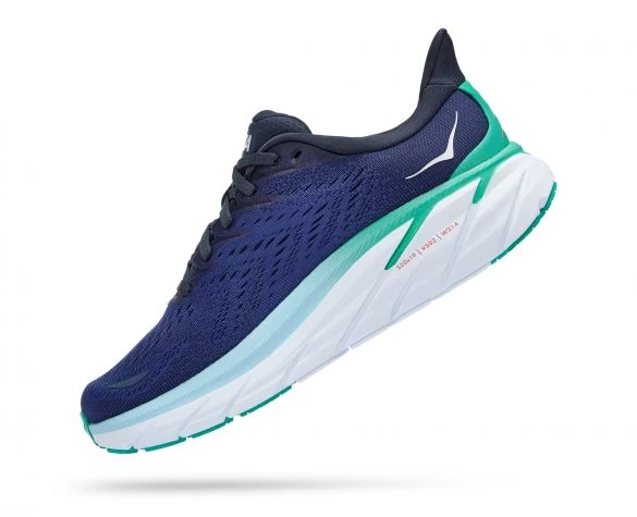 Hoka One One Hoka Clifton 8 Hardloopschoenen Blauw Dames 4 Hoka One One Hoka Clifton 8 Hardloopschoenen Blauw Dames - Afbeelding 2