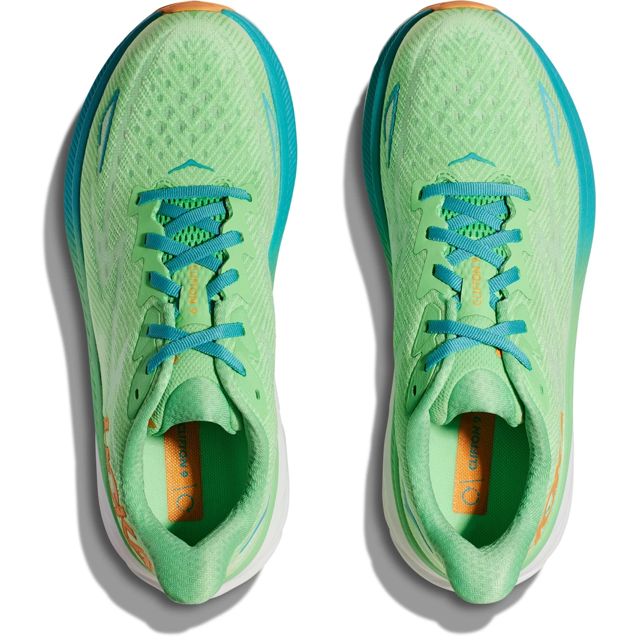 Hoka Clifton 9 Hardloopschoenen Heren - Zest / Lime Glow 9 Hoka Clifton 9 Hardloopschoenen Heren - Zest / Lime Glow - Afbeelding 7
