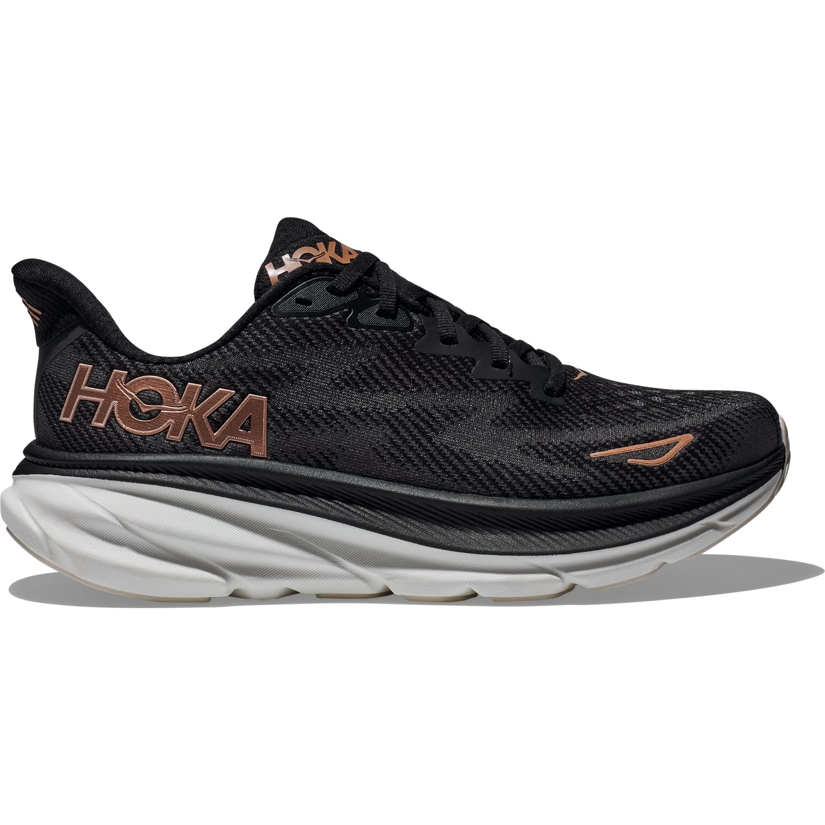 Hoka Clifton 9 Hardloopschoenen Dames - Zwart / Rose Gold 5 Hoka Clifton 9 Hardloopschoenen Dames - Zwart / Rose Gold - Afbeelding 3