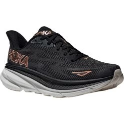 Hoka Clifton 9 Hardloopschoenen Dames - Zwart / Rose Gold