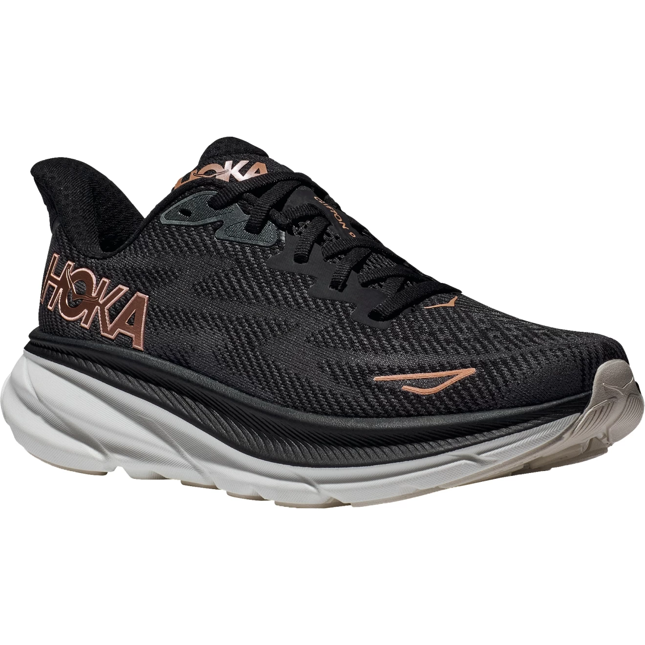 Hoka Clifton 9 Hardloopschoenen Dames - Zwart / Rose Gold 3 Hoka Clifton 9 Hardloopschoenen Dames - Zwart / Rose Gold