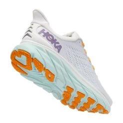 Hoka One One Clifton 8 Hardloopschoenen Grijs/oranje Dames -Sportschoenenwinkel hoka dames 1119394 bdbw 003
