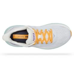 Hoka One One Clifton 8 Hardloopschoenen Grijs/oranje Dames -Sportschoenenwinkel hoka dames 1119394 bdbw 005