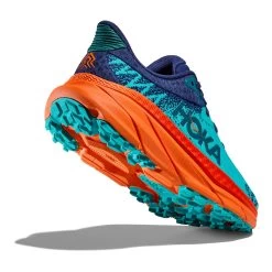 Hoka One One Hoka Challenger ATR 7 Hardloopschoenen Blauw/oranje Dames -Sportschoenenwinkel hoka dames challenger atr 7 1134498 cvor 04