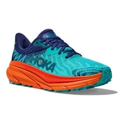Hoka One One Hoka Challenger ATR 7 Hardloopschoenen Blauw/oranje Dames -Sportschoenenwinkel hoka dames challenger atr 7 1134498 cvor 06