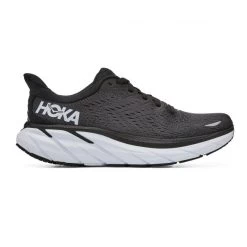 Hoka One One Clifton 8 Hardloopschoenen Zwart/wit Dames