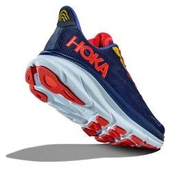 Hoka One One Hoka Clifton 9 Hardloopschoenen Blauw/rood Heren -Sportschoenenwinkel hoka hardloopschoenen 1127895 bbdgb 004