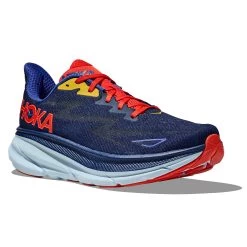 Hoka One One Hoka Clifton 9 Hardloopschoenen Blauw/rood Heren -Sportschoenenwinkel hoka hardloopschoenen 1127895 bbdgb 006