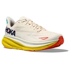 Hoka One One Hoka Clifton 9 Hardloopschoenen Beige/geel Heren -Sportschoenenwinkel hoka hardloopschoenen 1127895 epfr 006