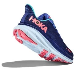 Hoka One One Hoka Clifton 9 Hardloopschoenen Blauw/roze Dames -Sportschoenenwinkel hoka hardloopschoenen 1127896 bbcrm 004