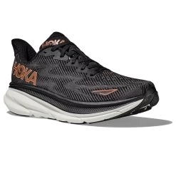 Hoka One One Hoka Clifton 9 Hardloopschoenen Zwart/bruin Dames -Sportschoenenwinkel hoka hardloopschoenen 1127896 bcppr 006