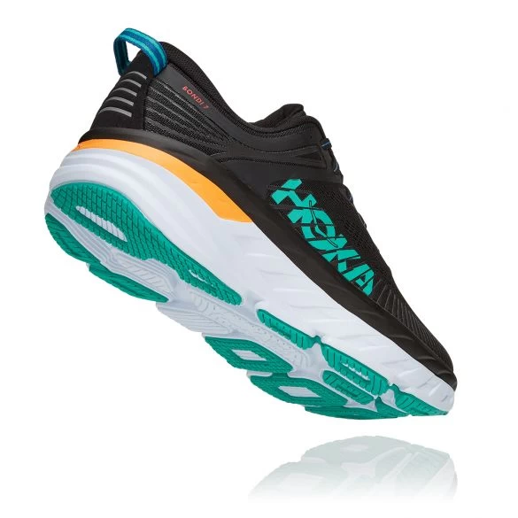 Hoka One One Bondi 7 Hardloopschoenen Zwart/wit Heren 5 Hoka One One Bondi 7 Hardloopschoenen Zwart/wit Heren - Afbeelding 3