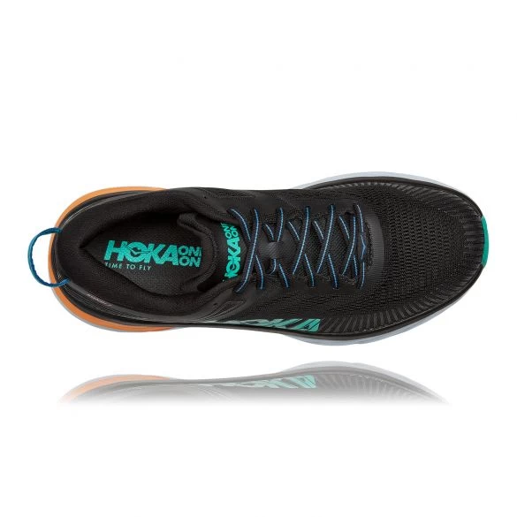 Hoka One One Bondi 7 Hardloopschoenen Zwart/wit Heren 6 Hoka One One Bondi 7 Hardloopschoenen Zwart/wit Heren - Afbeelding 4
