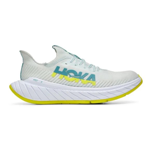 Hoka One One Hoka Carbon X 3 Hardloopschoenen Wit/geel Heren 3 Hoka One One Hoka Carbon X 3 Hardloopschoenen Wit/geel Heren