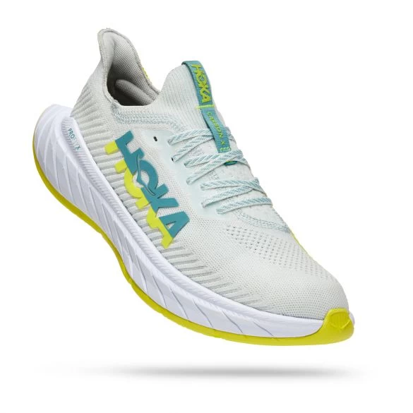 Hoka One One Hoka Carbon X 3 Hardloopschoenen Wit/geel Heren 4 Hoka One One Hoka Carbon X 3 Hardloopschoenen Wit/geel Heren - Afbeelding 2