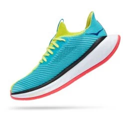 Hoka One One Hoka Carbon X 3 Hardloopschoenen Groen/blauw Heren -Sportschoenenwinkel hoka heren carbon x evening primrose scuba blue 1123192 epsb 04