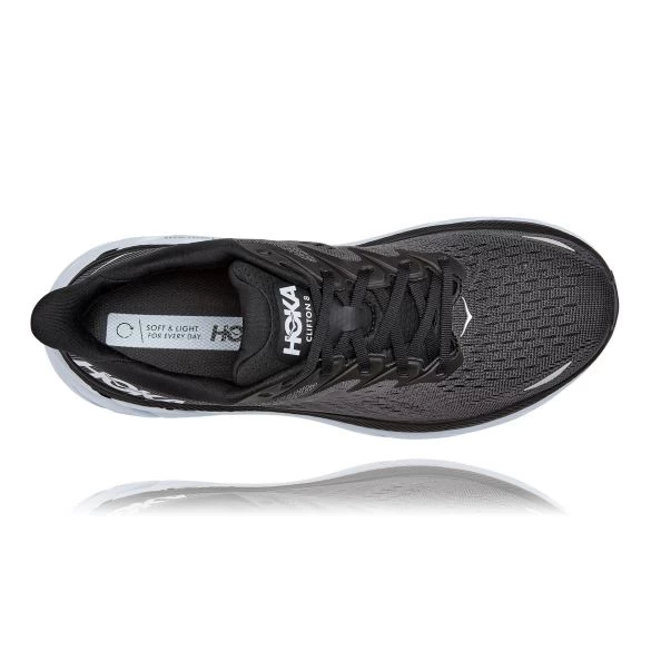 Hoka One One Clifton 8 Hardloopschoenen Zwart-wit Heren 6 Hoka One One Clifton 8 Hardloopschoenen Zwart-wit Heren - Afbeelding 4