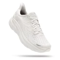 Hoka One One Clifton 8 Hardloopschoenen Wit Heren