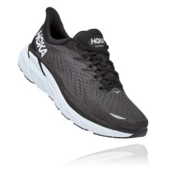 Hoka One One Clifton 8 Wide Hardloopschoenen Zwart/wit Heren -Sportschoenenwinkel hoka heren clifton 8 wide 1121374 bwht