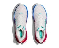 Hoka One One Hoka Mach 5 Hardloopschoenen Wit/rood Heren -Sportschoenenwinkel hoka heren mach 5 1127893 wfm 02