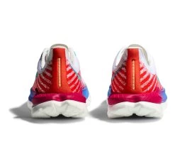 Hoka One One Hoka Mach 5 Hardloopschoenen Wit/rood Heren -Sportschoenenwinkel hoka heren mach 5 1127893 wfm 05